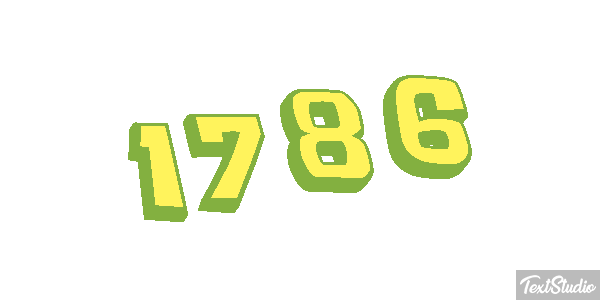 1786 Text effect