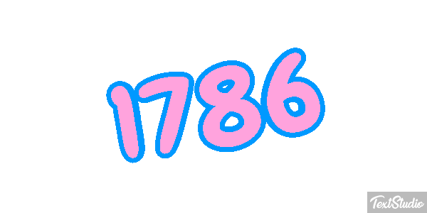 1786 Text effect
