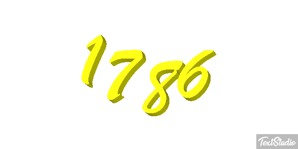 1786 Text effect
