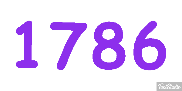 1786 Text effect