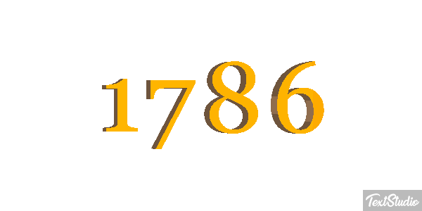 1786 Text effect