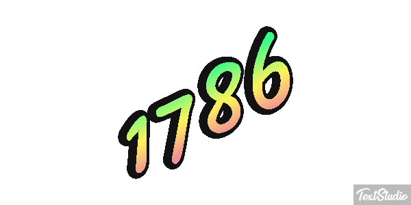 1786 Text effect