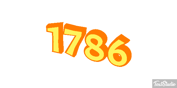 1786 Text effect