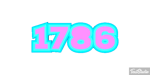 1786 Text effect