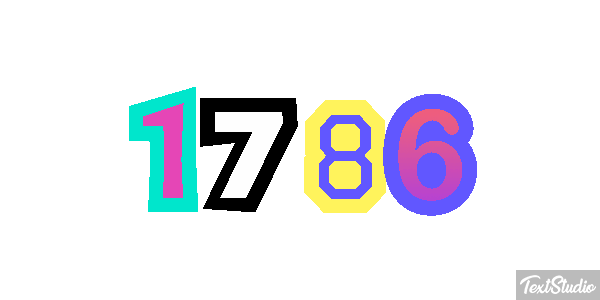 1786 Text effect