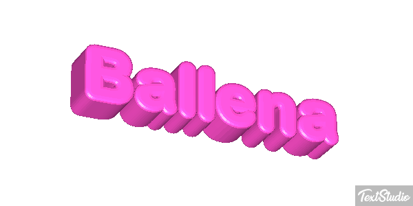 Ballena Text effect