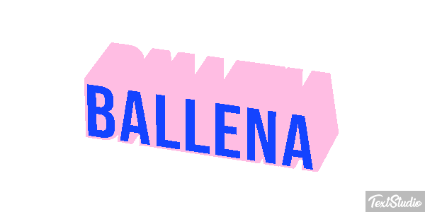 Ballena Text effect