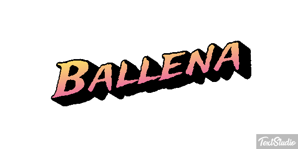 Ballena Text effect