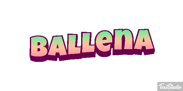 Ballena Text effect