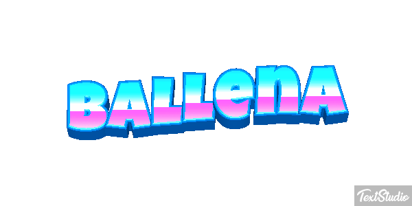 Ballena Text effect