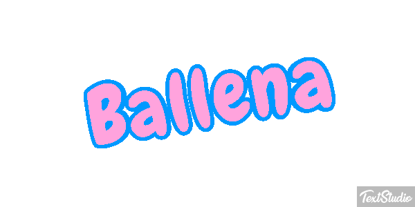 Ballena Text effect