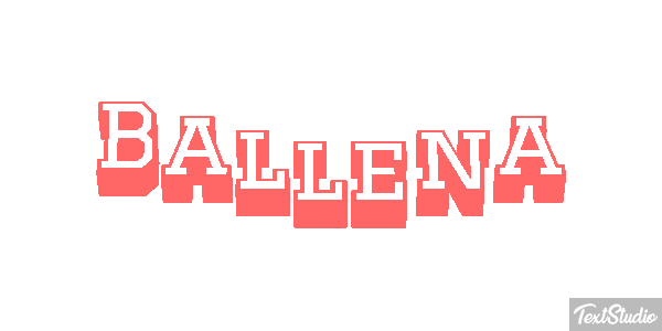 Ballena Text effect
