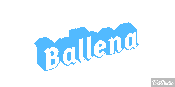 Ballena Text effect