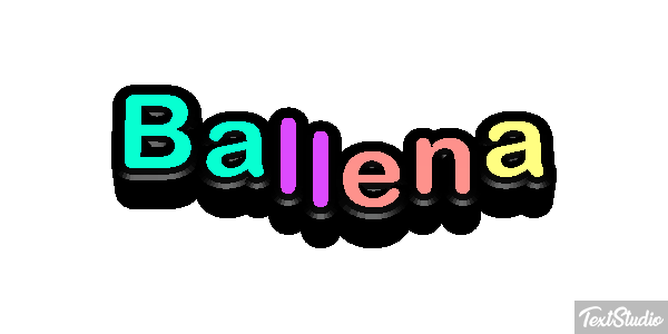 Ballena Text effect