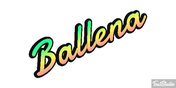 Ballena Text effect