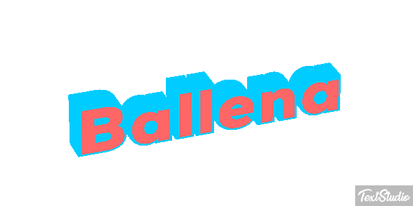 Ballena Text effect