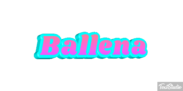 Ballena Text effect