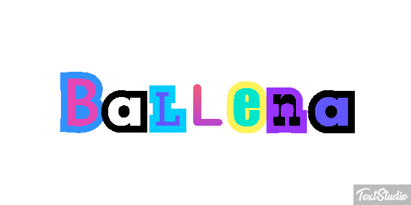 Ballena Text effect