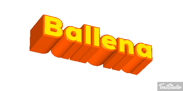 Ballena Text effect