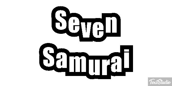 Seven Samurai Efekt tekstowy