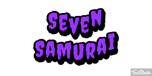 Seven Samurai Efekt tekstowy