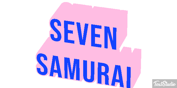 Seven Samurai Efekt tekstowy