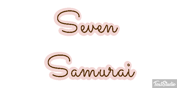 Seven Samurai Efekt tekstowy