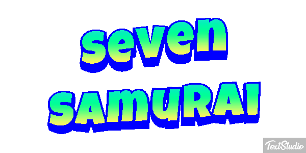 Seven Samurai Efekt tekstowy