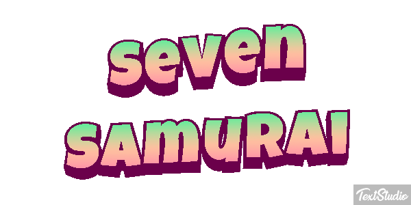 Seven Samurai Efekt tekstowy