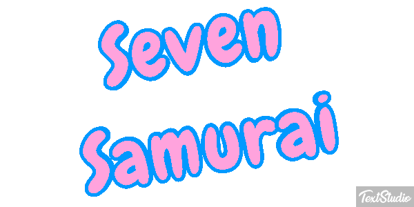 Seven Samurai Efekt tekstowy