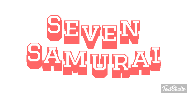 Seven Samurai Efekt tekstowy