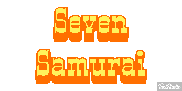 Seven Samurai Efekt tekstowy
