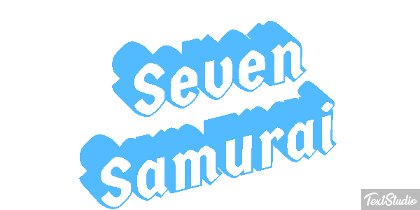 Seven Samurai Efekt tekstowy