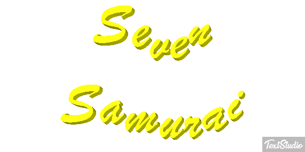 Seven Samurai Efekt tekstowy