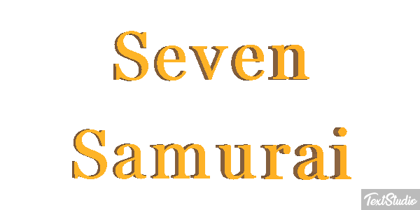 Seven Samurai Efekt tekstowy