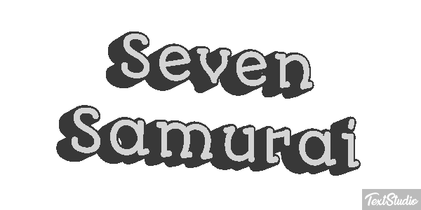 Seven Samurai Efekt tekstowy