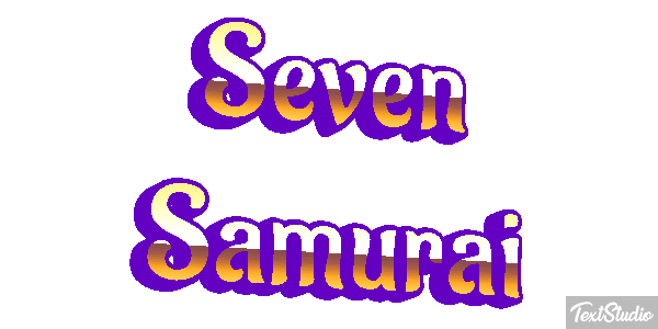 Seven Samurai Efekt tekstowy