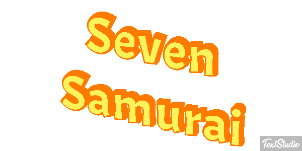 Seven Samurai Efekt tekstowy