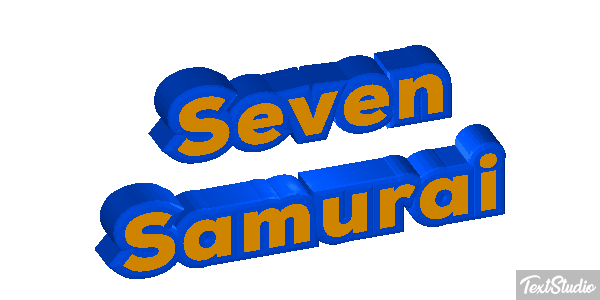 Seven Samurai Efekt tekstowy