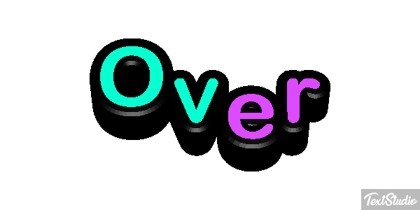 Over Text effect