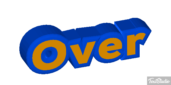 Over Text effect