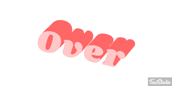 Over Text effect