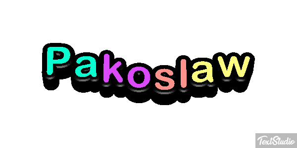 Pakosław Effetto testo