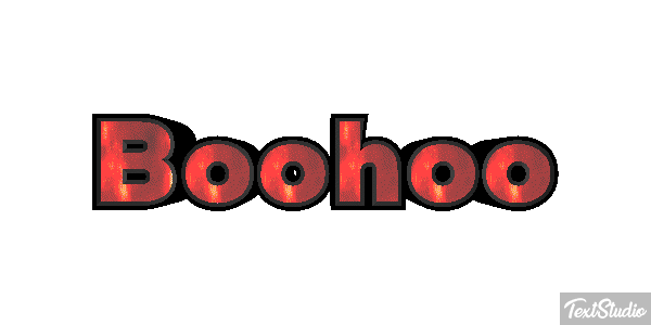 Boohoo Efecto de texto
