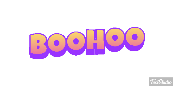 Boohoo Efecto de texto