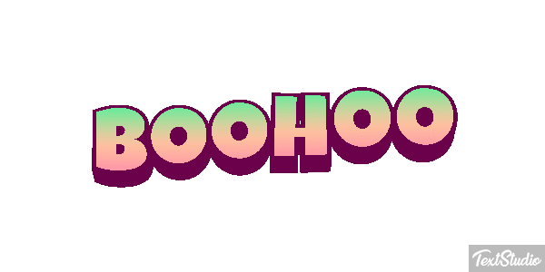 Boohoo Efecto de texto