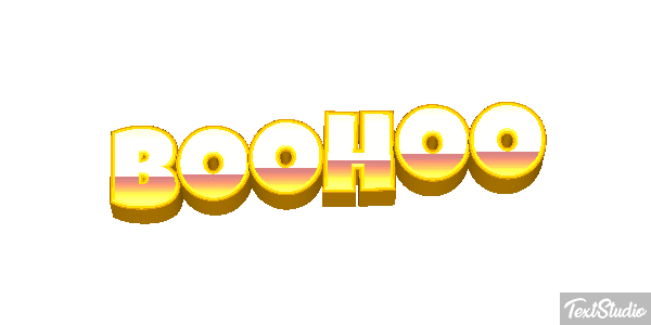 Boohoo Efecto de texto