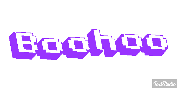 Boohoo Efecto de texto