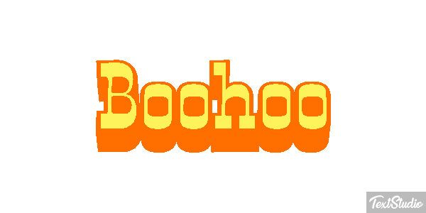 Boohoo Efecto de texto