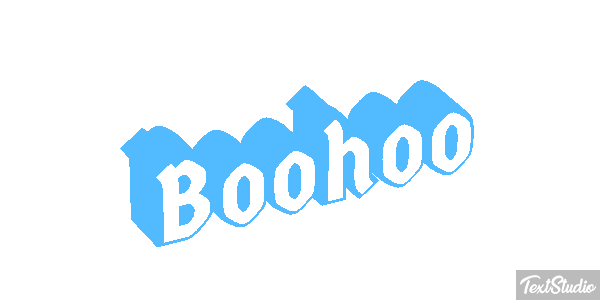Boohoo Efecto de texto